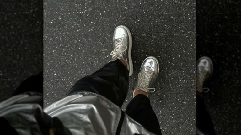 What To Wear With Metallic Sneakers